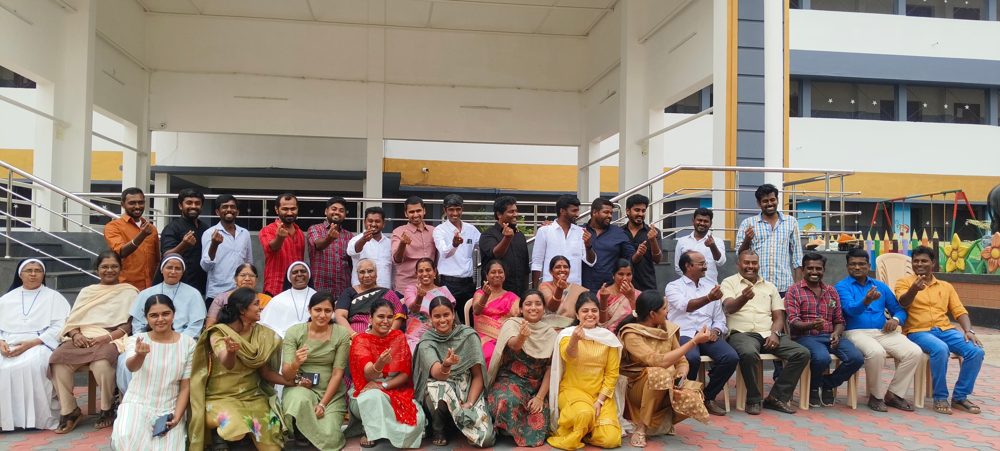 Group Photo Before Departure